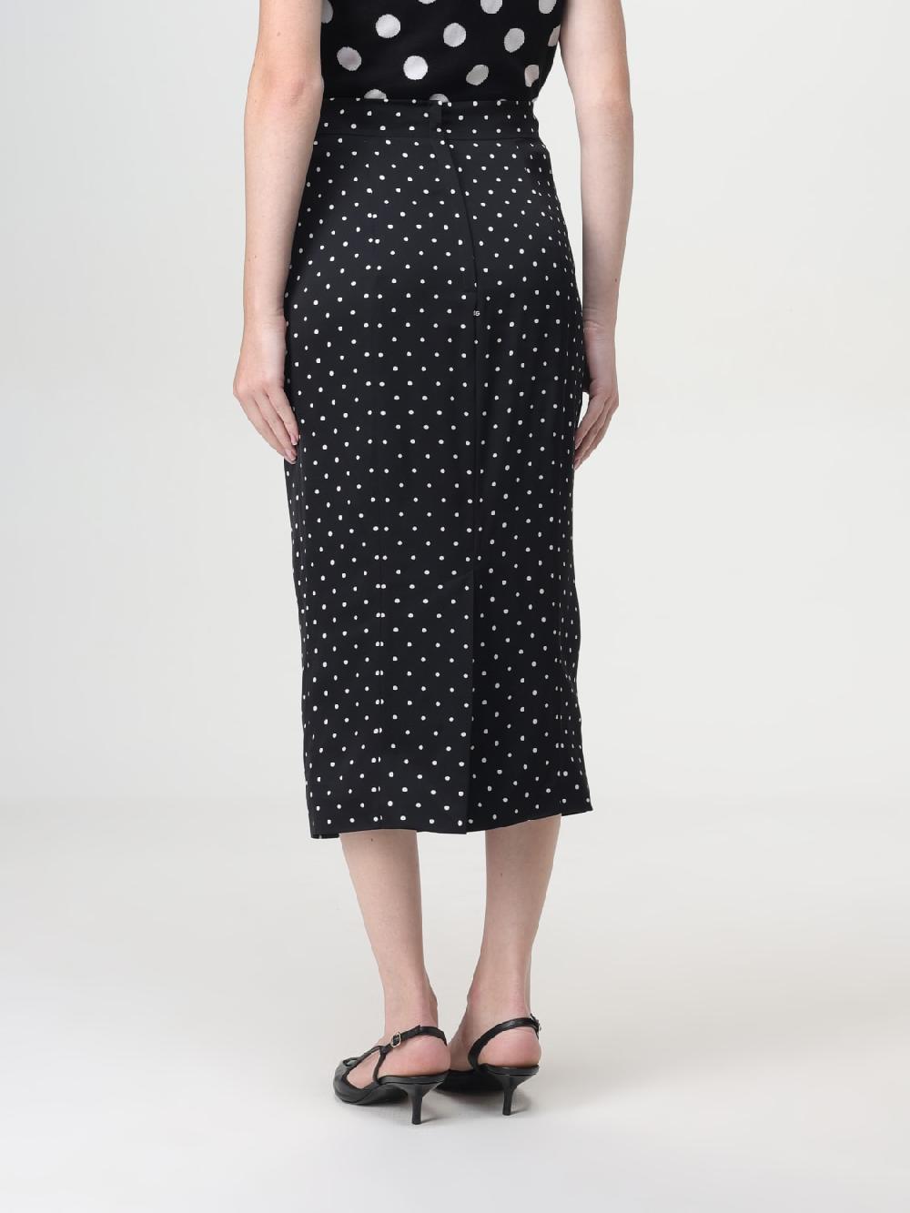 Giglio Gonna Dolce & Gabbana In Seta Con Pois All Over