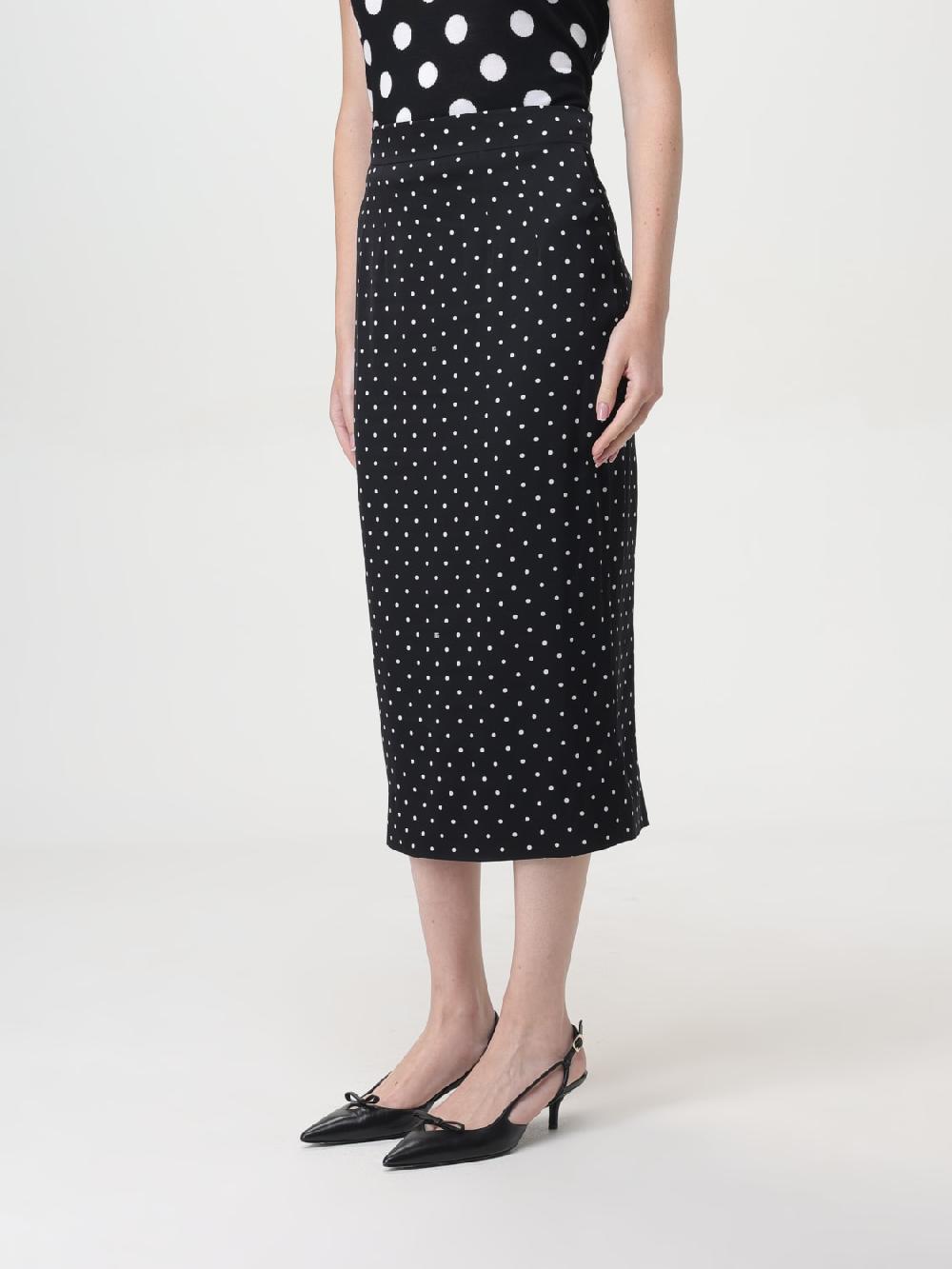 Giglio Gonna Dolce & Gabbana In Seta Con Pois All Over