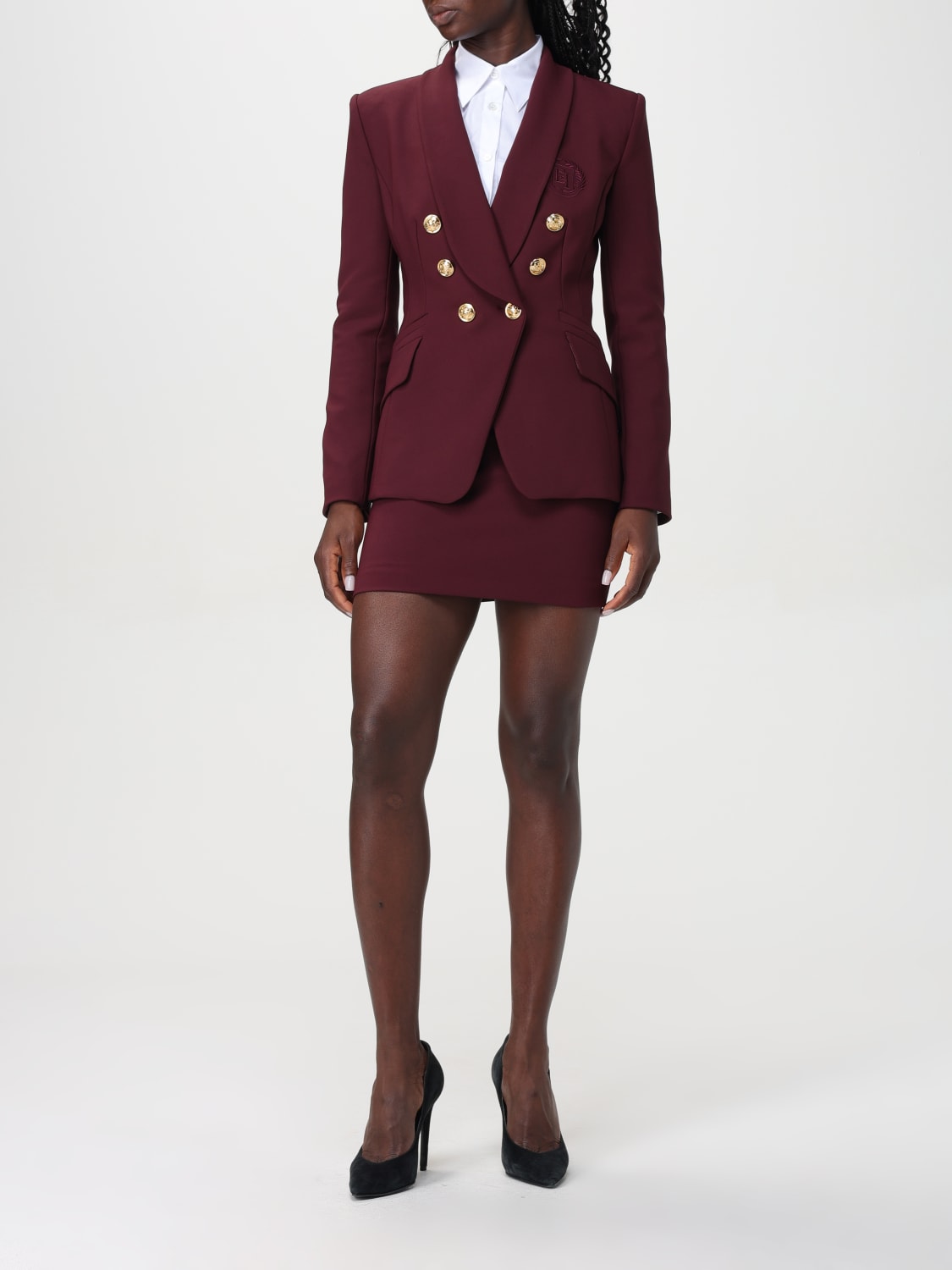 Giglio Gonna Elisabetta Franchi In Viscosa Con Cintura Logata