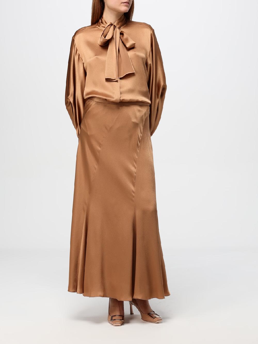 Giglio Gonna Longuette Alberta Ferretti In Misto Seta