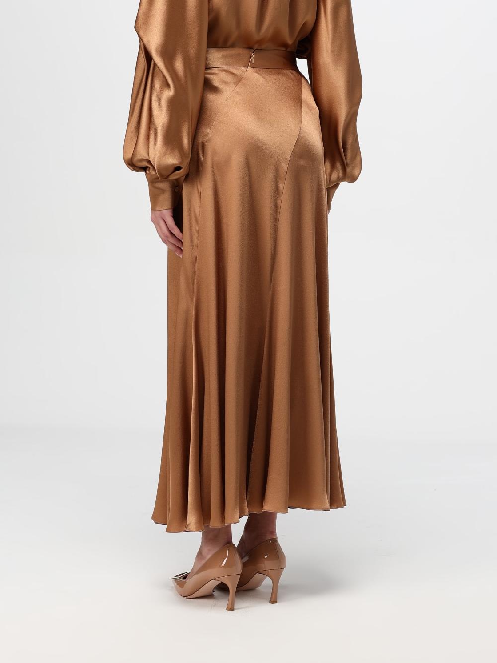 Giglio Gonna Longuette Alberta Ferretti In Misto Seta