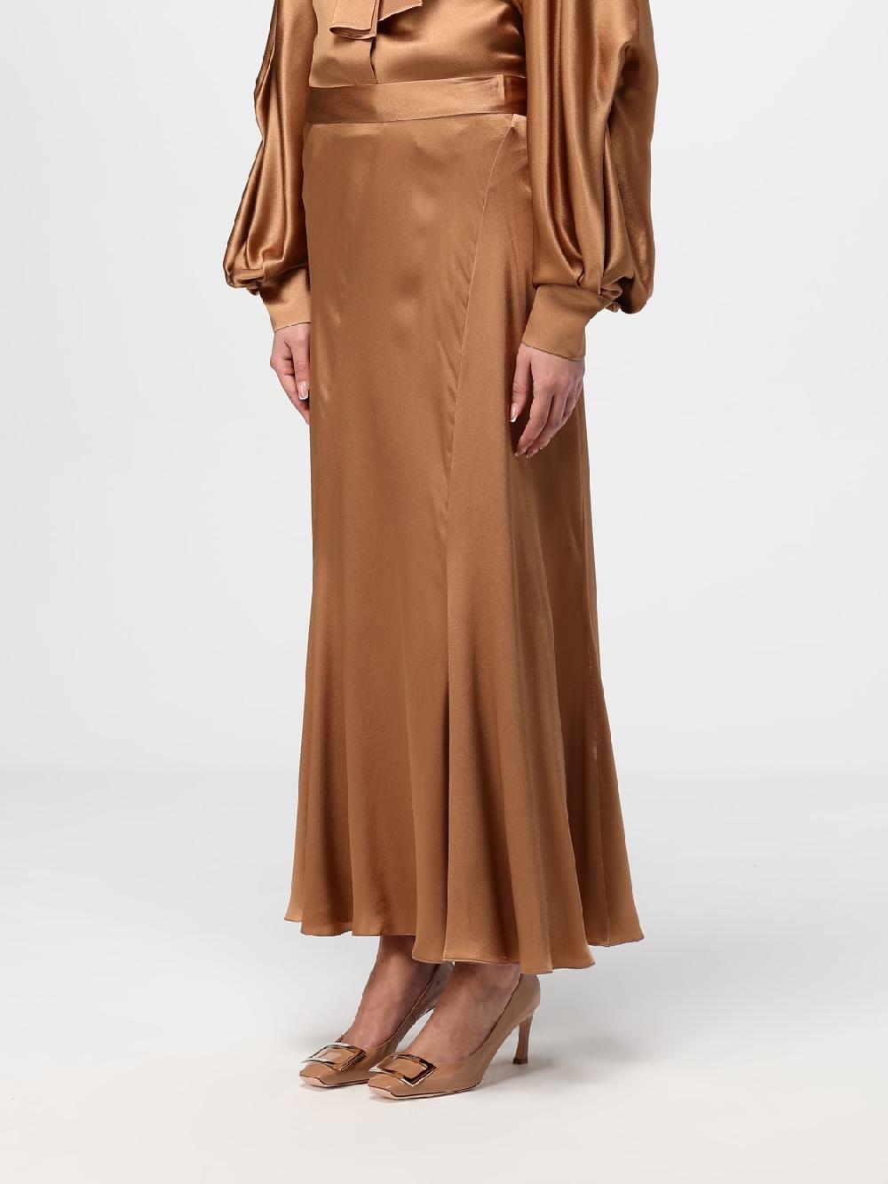 Giglio Gonna Longuette Alberta Ferretti In Misto Seta