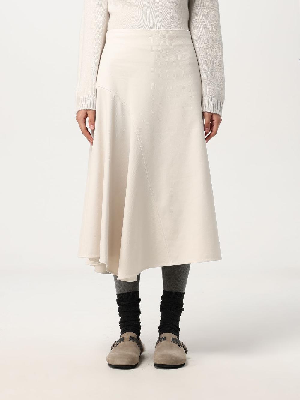 Giglio Gonna midi Brunello Cucinelli in cotone stretch