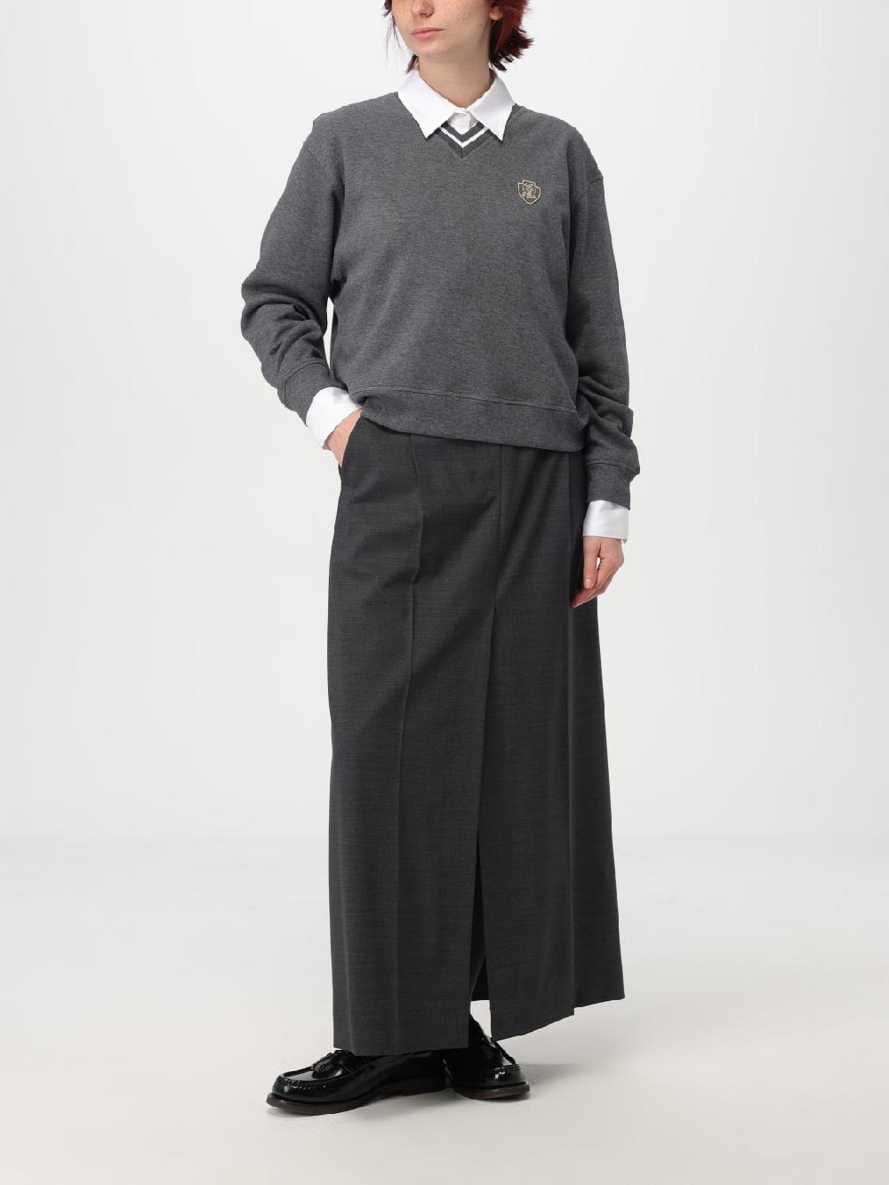 Giglio Gonna Mini In Lana Vergine Brunello Cucinelli