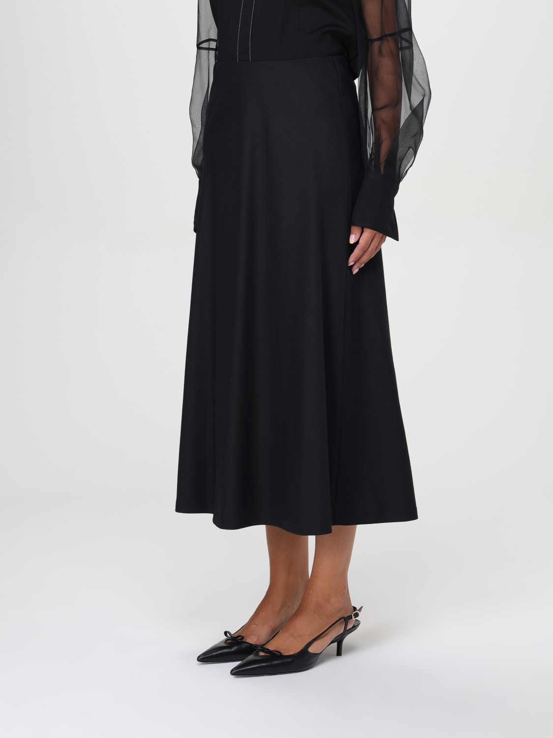 Giglio Gonna Mini In Lana Vergine Brunello Cucinelli