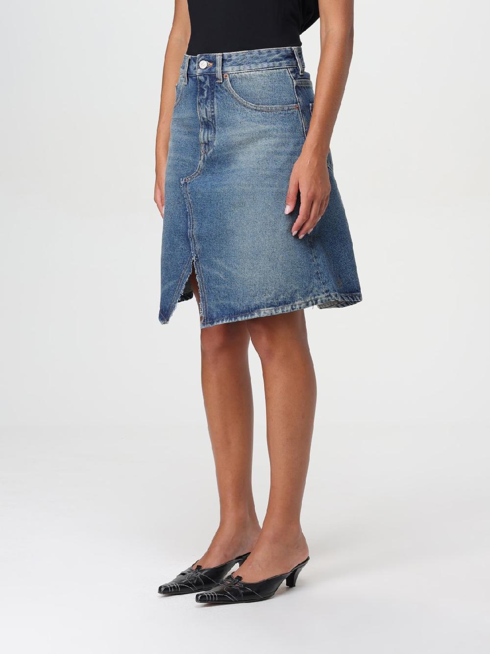 Giglio Gonna MM6 Maison Margiela In Denim Di Cotone