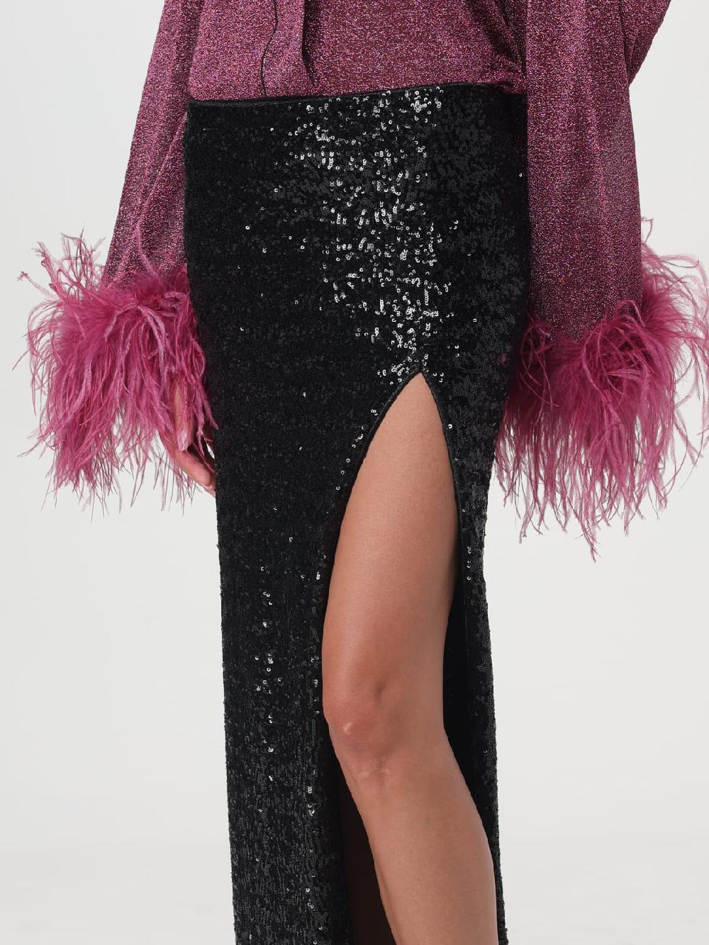 Giglio Gonna Osèree In Tessuto Con Paillettes All Over