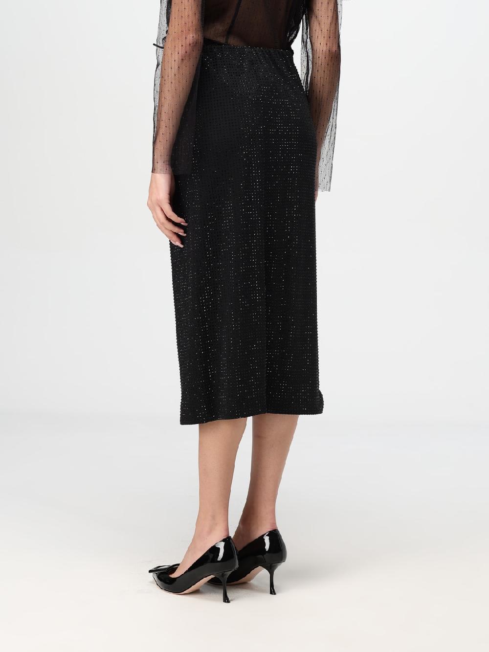 Giglio Gonna Philosophy Di Lorenzo Serafini In Tessuto Con Strass