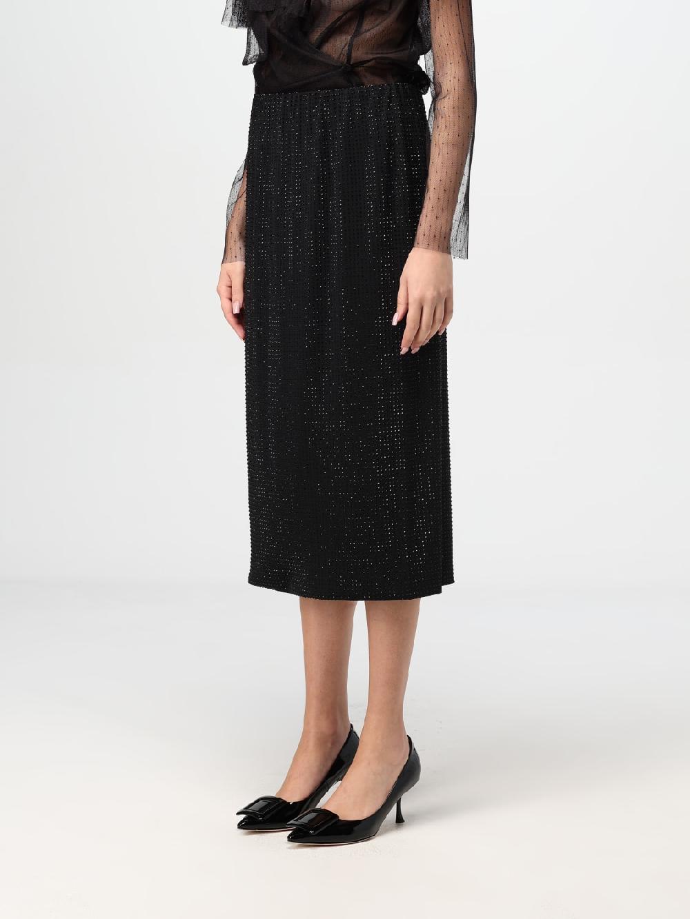 Giglio Gonna Philosophy Di Lorenzo Serafini In Tessuto Con Strass