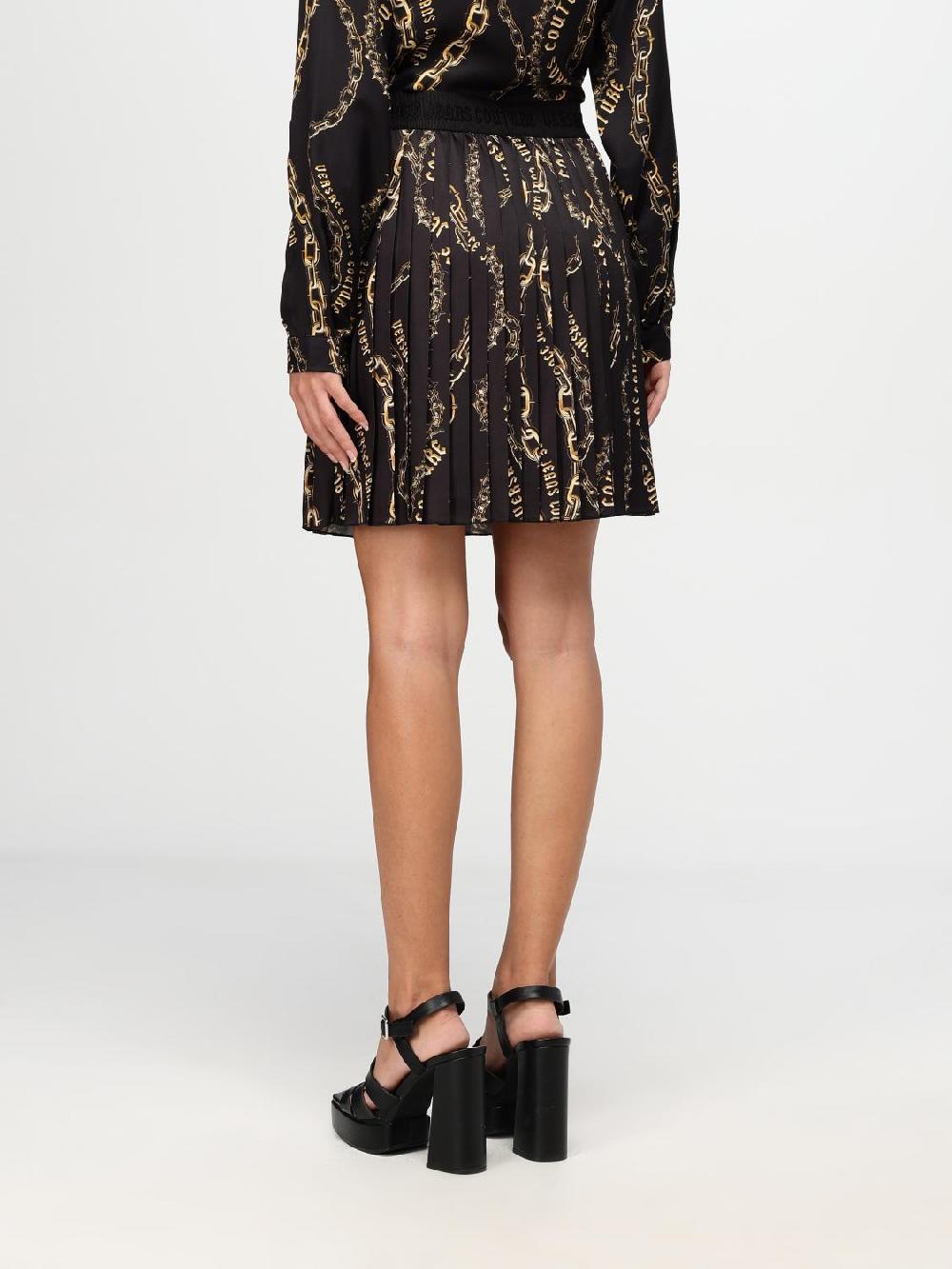 Giglio Gonna Versace Jeans Couture In Nylon A Pieghe