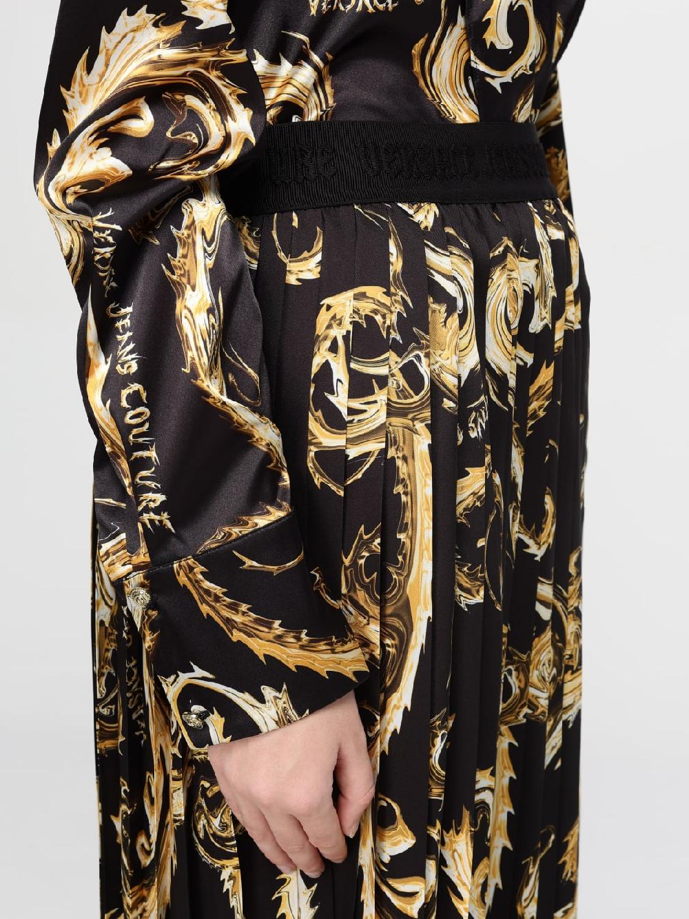 Giglio Gonna Versace Jeans Couture In Nylon Stampato