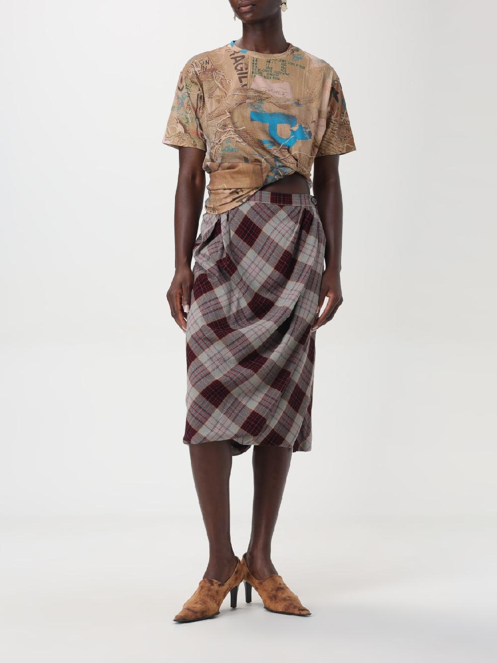 Giglio Gonna Vivienne Westwood In Lana Vergine Tartan