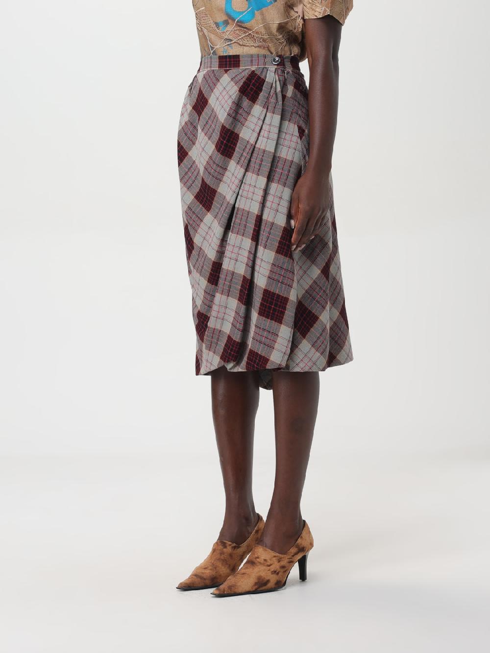 Giglio Gonna Vivienne Westwood In Lana Vergine Tartan
