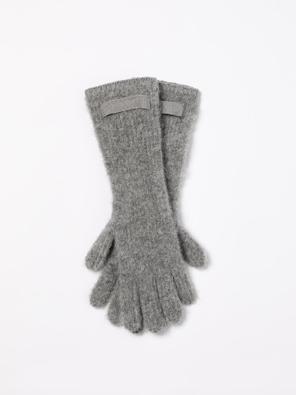 Giglio Guanti Les Gants Jacquemus in misto lana a coste