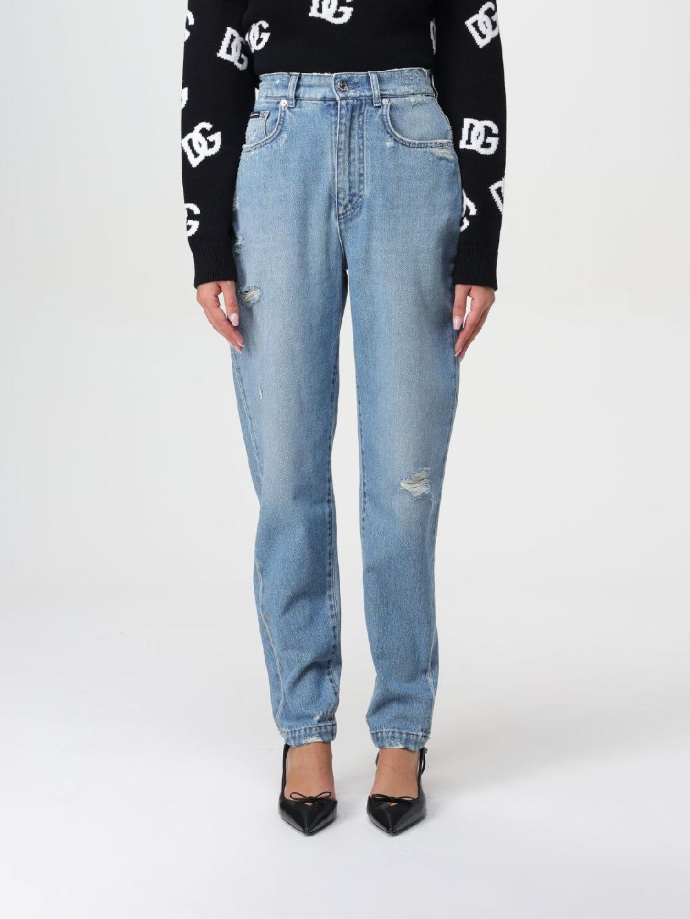 Giglio Jeans Amber in denim con rotture Dolce & Gabbana