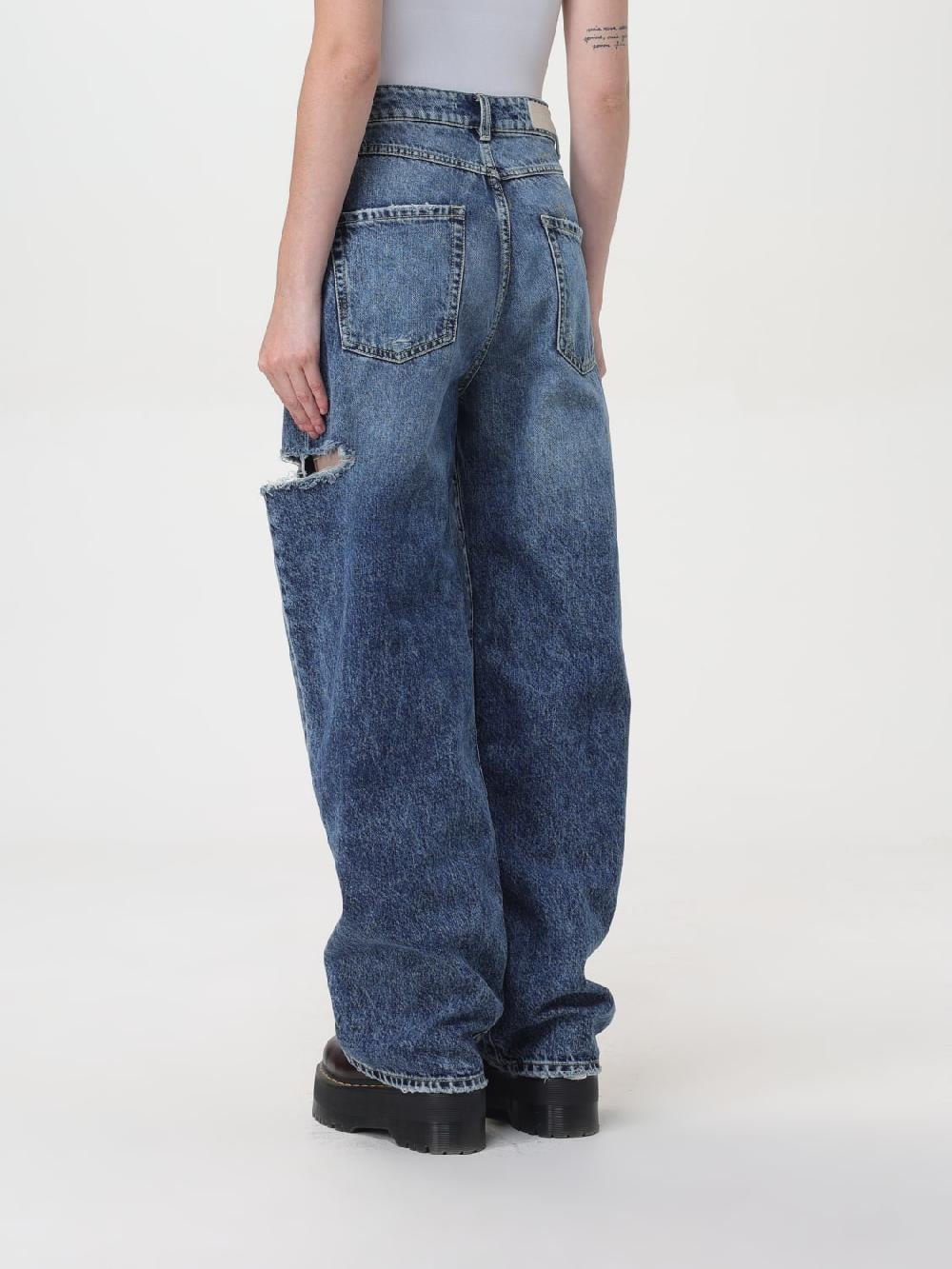 Giglio Jeans Largo Poppy Con Rotture Icon Denim Los Angeles