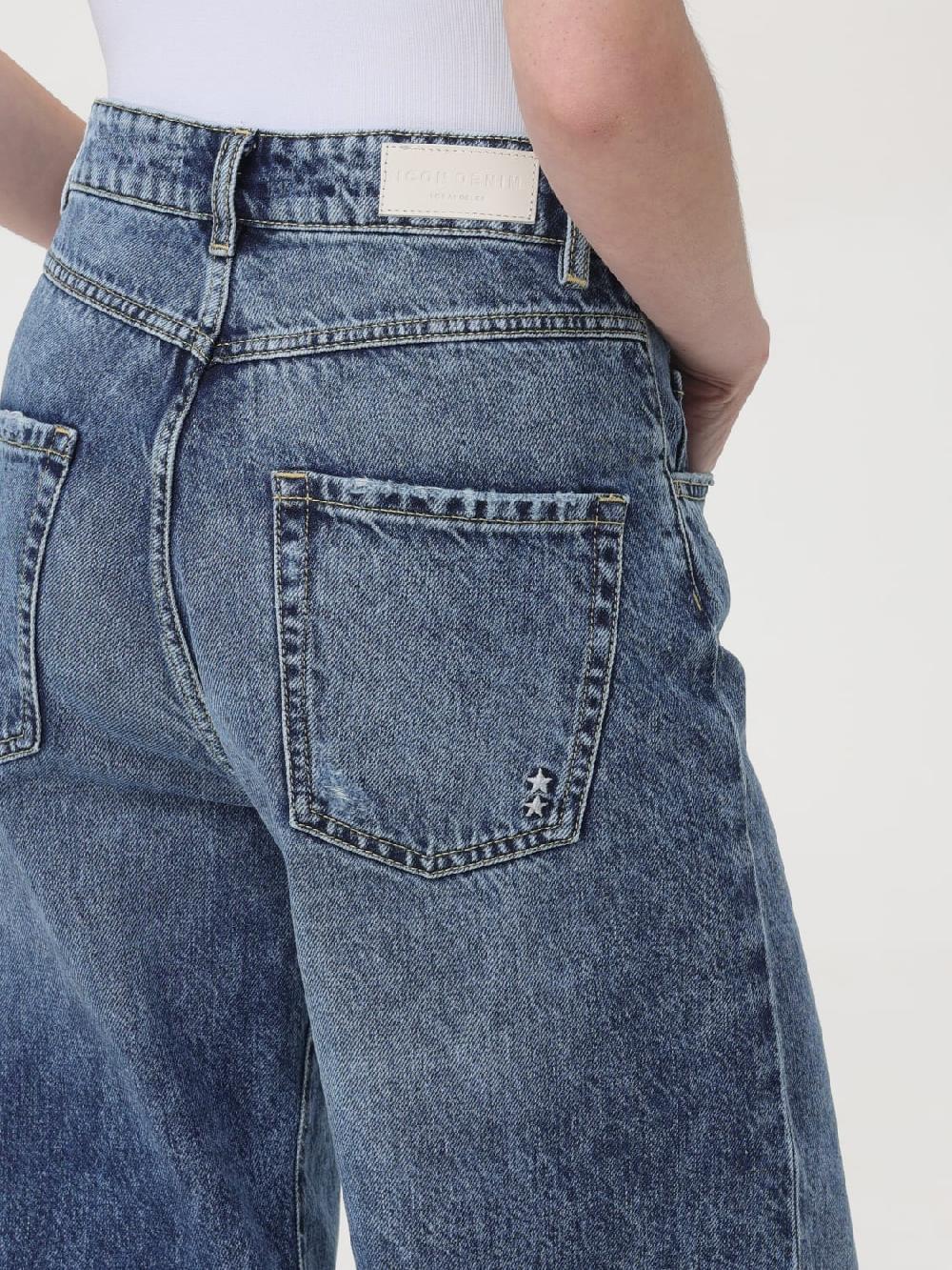 Giglio Jeans Largo Poppy Con Rotture Icon Denim Los Angeles