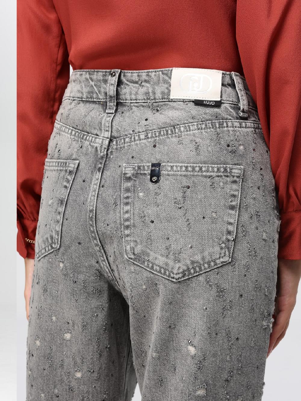 Giglio Jeans Liu Jo In Denim Used Con Strass All Over
