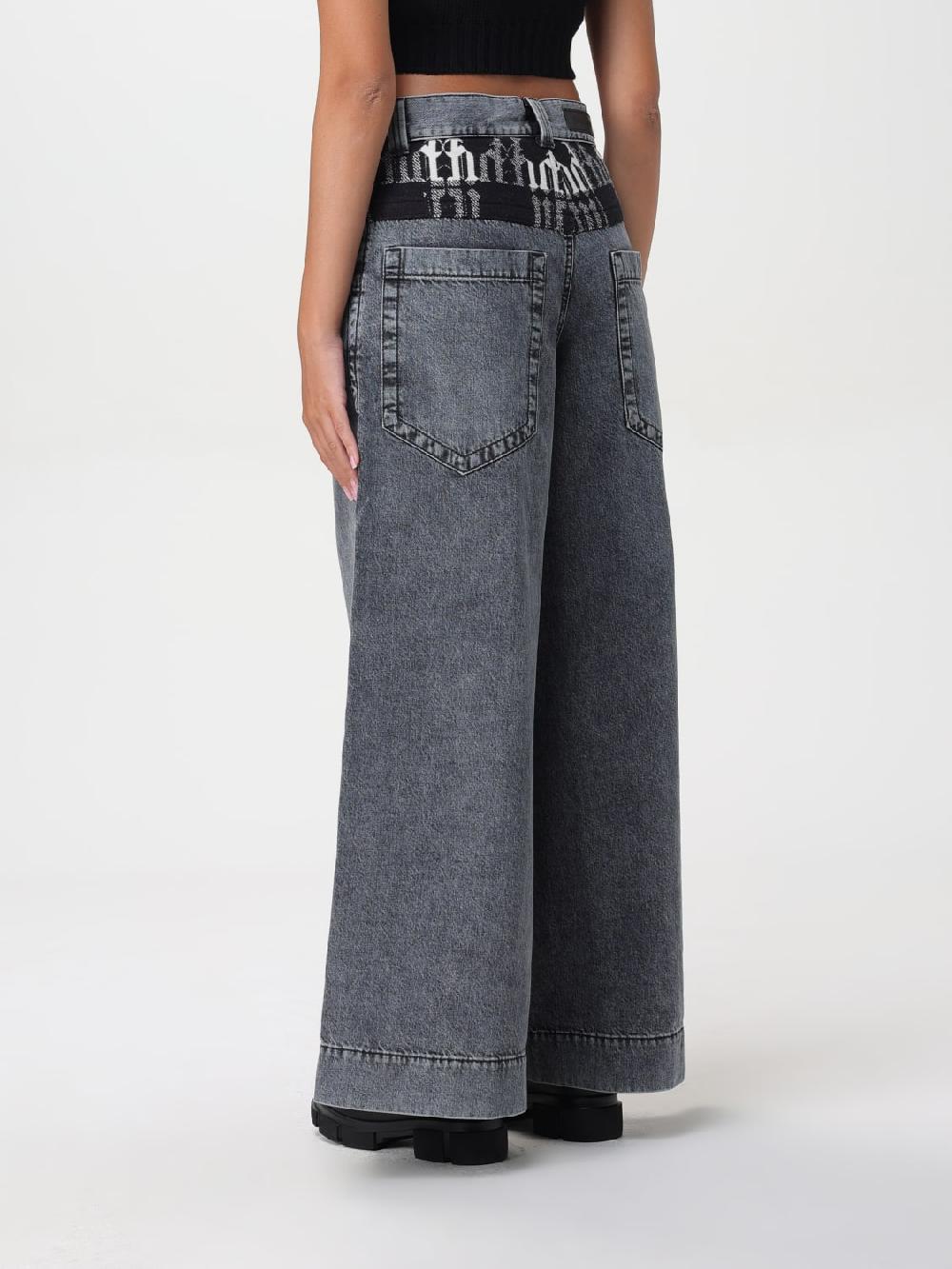 Giglio Jeans Palm Angels In Denim Di Cotone Con Logo