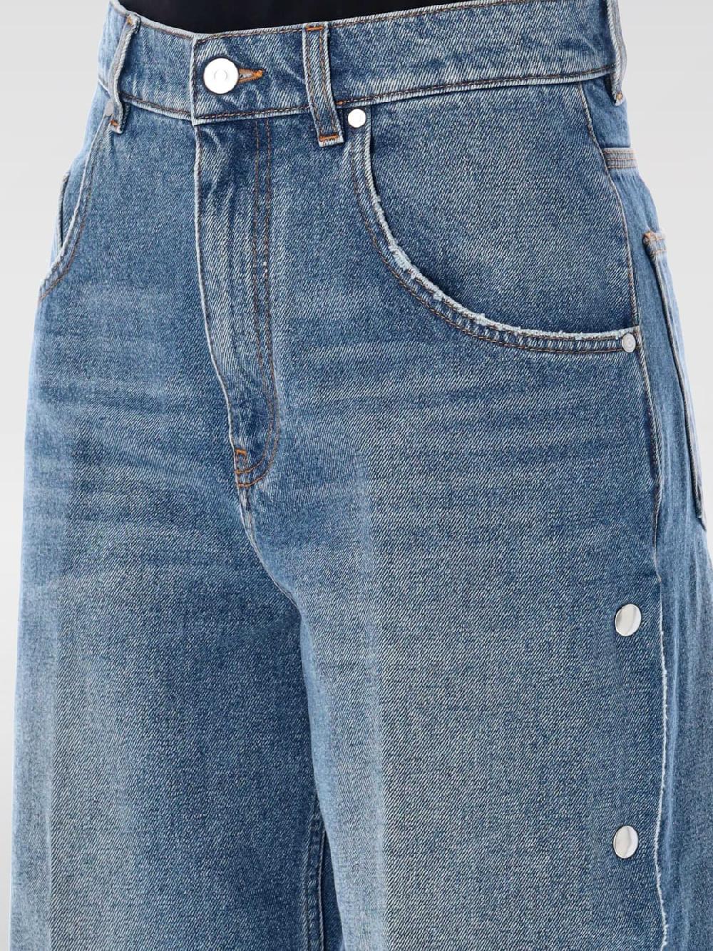 Giglio Jeans Stella McCartney In Denim Di Cotone Con Bottoni Laterali