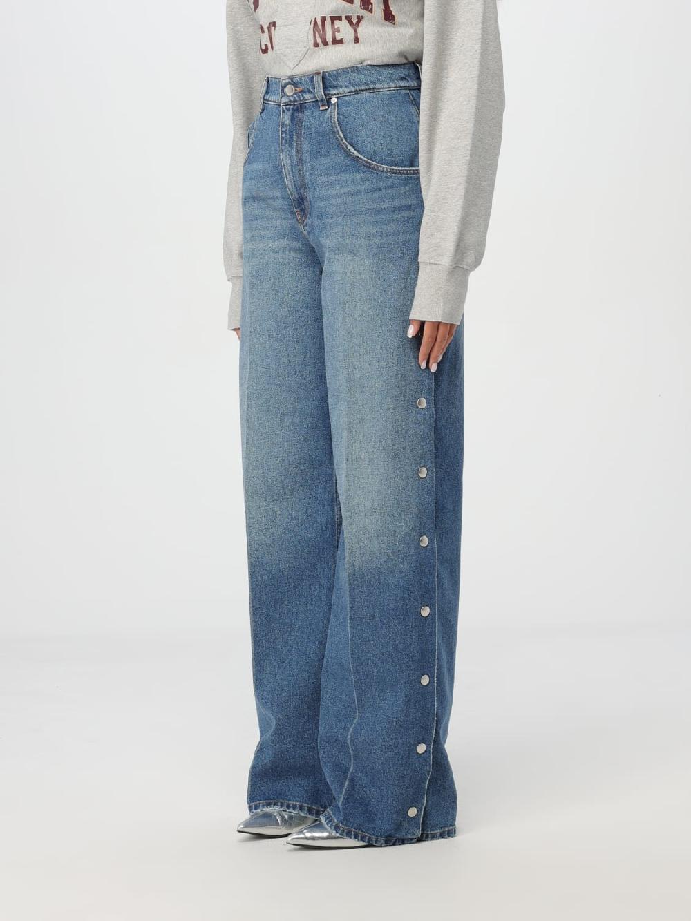 Giglio Jeans Stella McCartney In Denim Di Cotone Con Bottoni Laterali