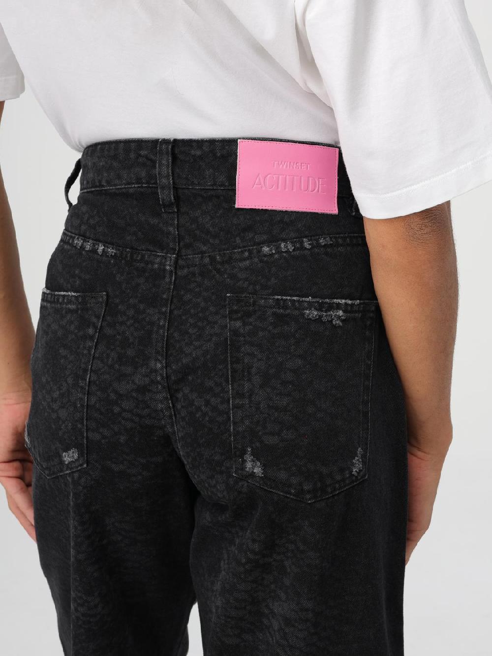 Giglio Jeans Twinset - Actitude In Denim Con Stampa Pitone