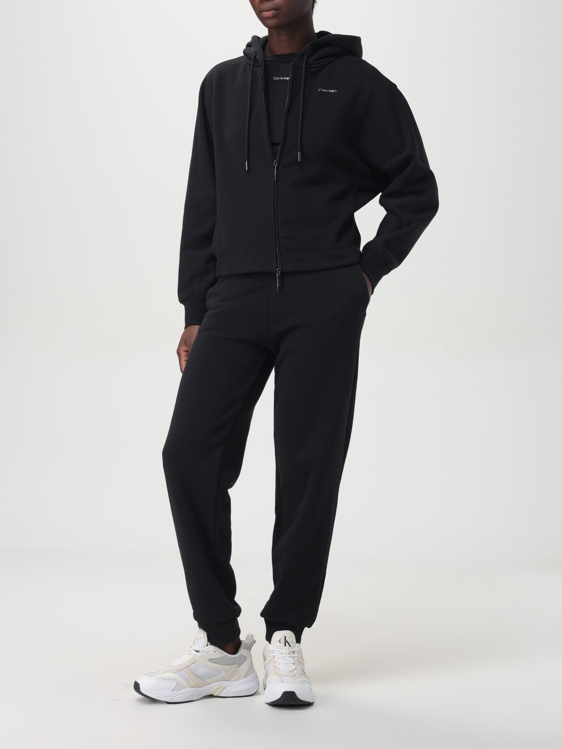 Giglio Jogger Calvin Klein In Cotone Organico Con Logo