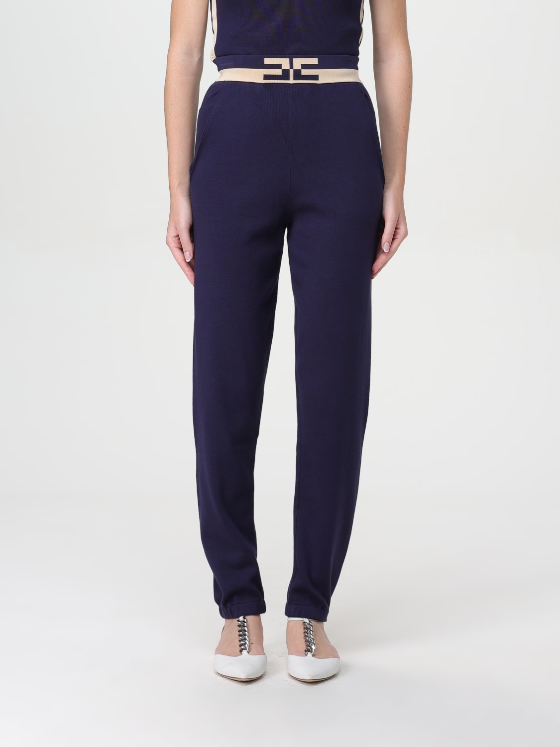 Giglio Jogger Elisabetta Franchi in maglia di viscosa