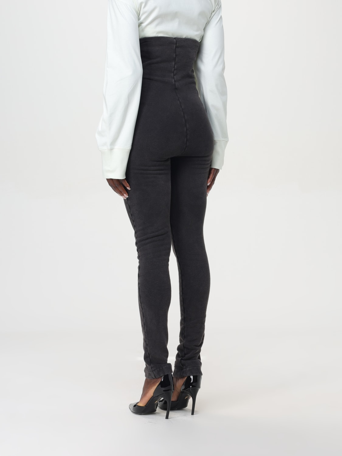 Giglio Leggings Di Cotone Con Vita Extra Alta The Attico
