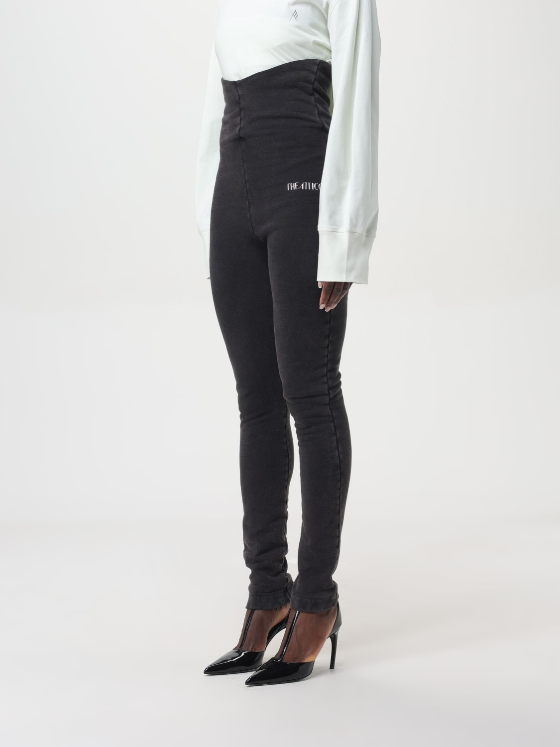 Giglio Leggings Di Cotone Con Vita Extra Alta The Attico