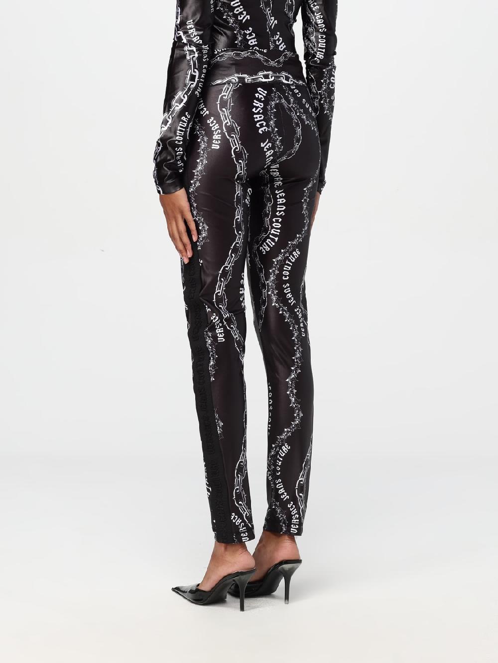 Giglio Leggings Versace Jeans Couture In Tessuto Elasticizzato