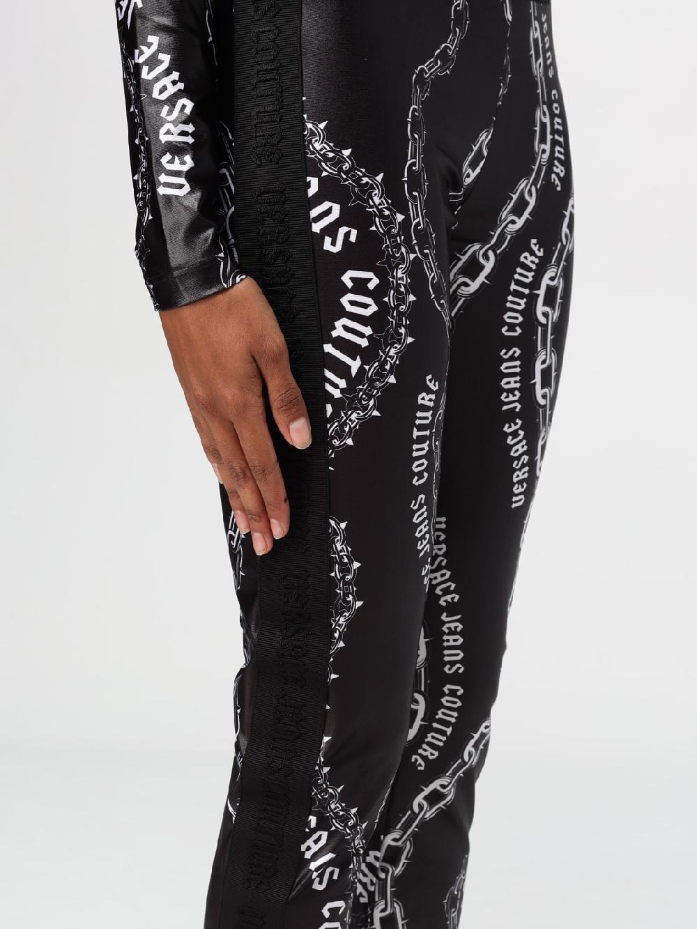 Giglio Leggings Versace Jeans Couture In Tessuto Elasticizzato