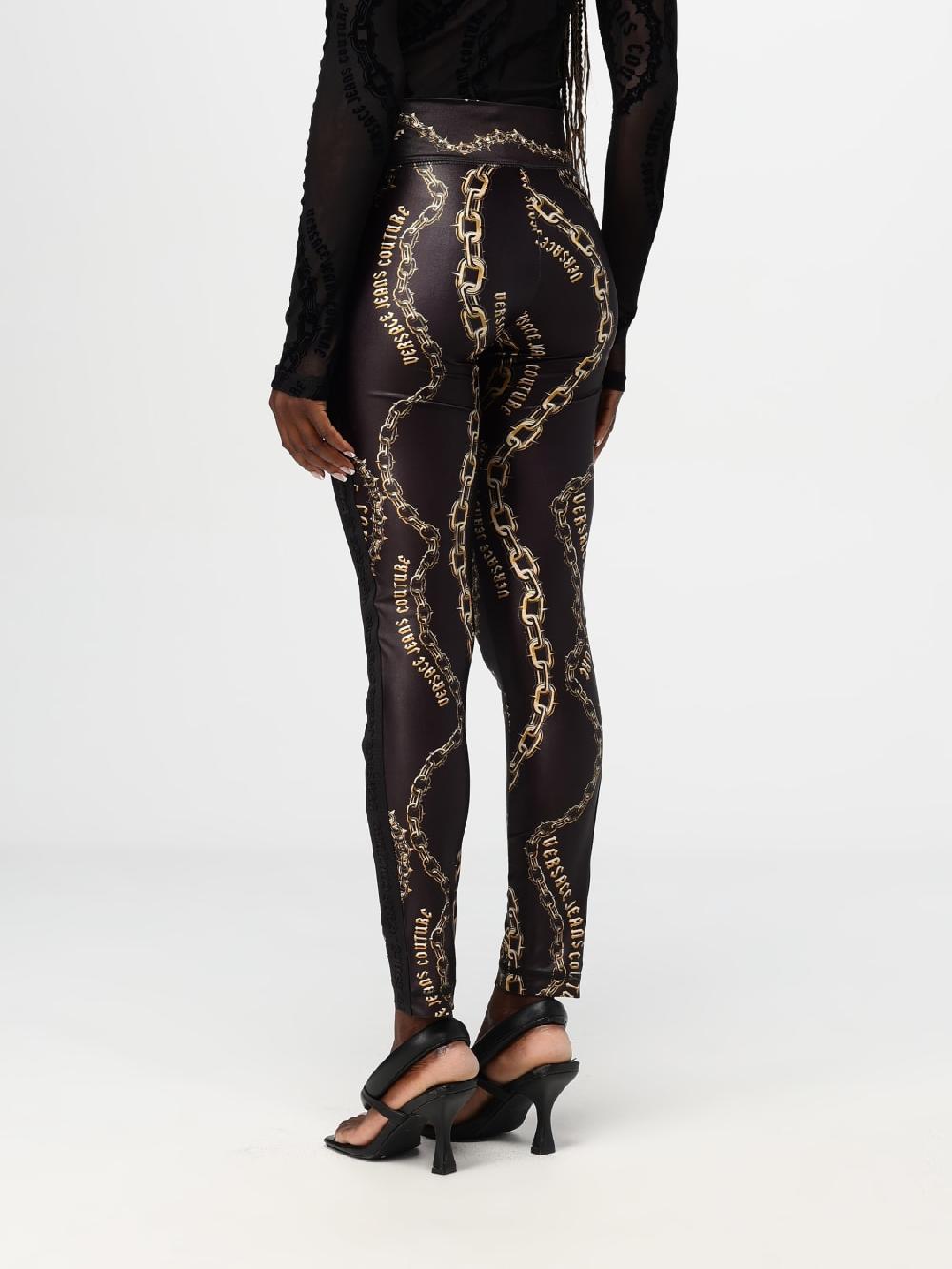 Giglio Leggings Versace Jeans Couture In Tessuto Elasticizzato