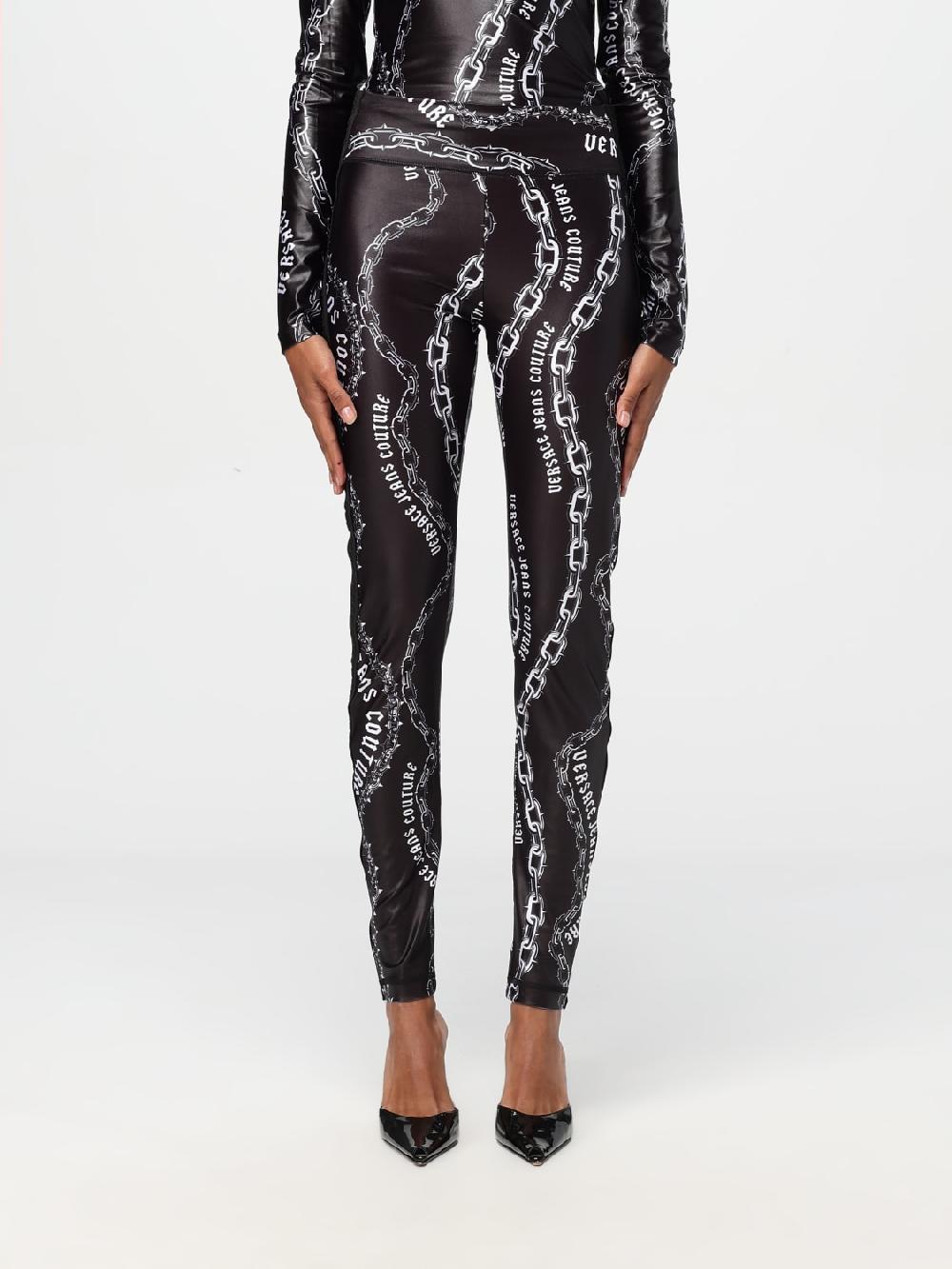 Giglio Leggings Versace Jeans Couture in tessuto elasticizzato