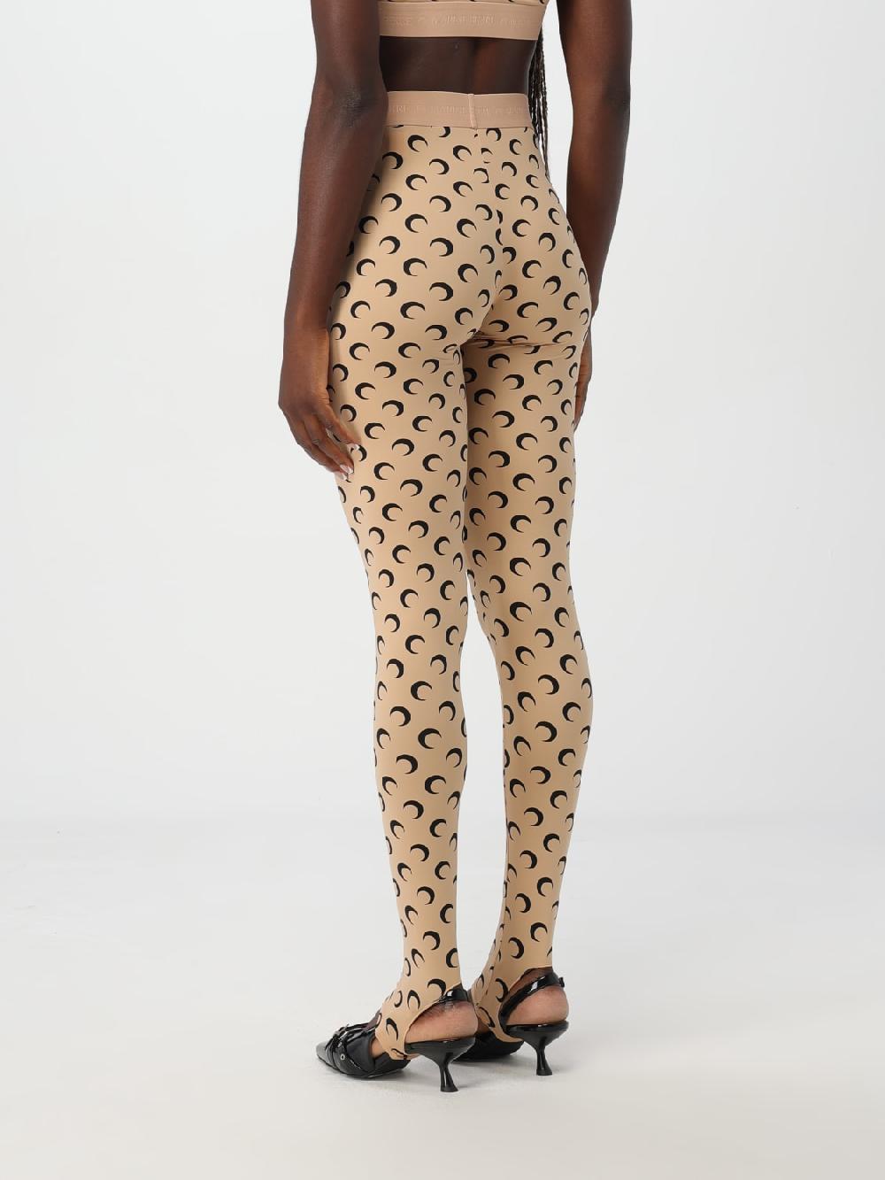 Giglio Leggins Crescent Moon Marine Serre In Lycra Con Logo All Over