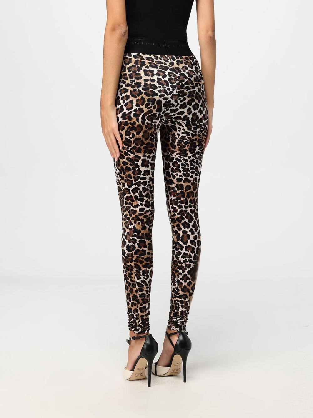 Giglio Leggins Elisabetta Franchi In Lycra Stampa Animalier