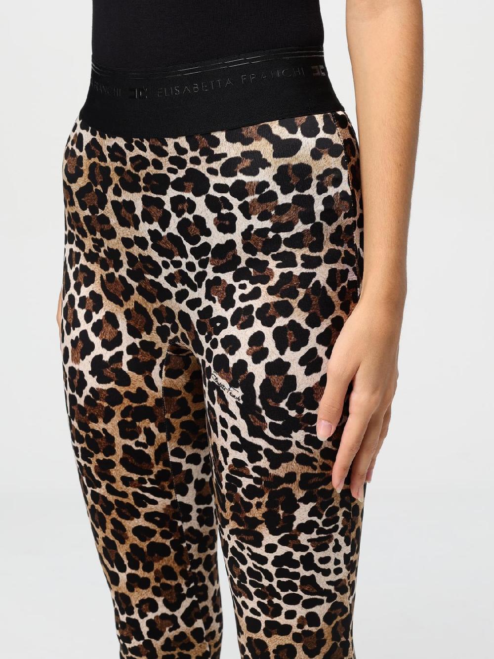Giglio Leggins Elisabetta Franchi In Lycra Stampa Animalier