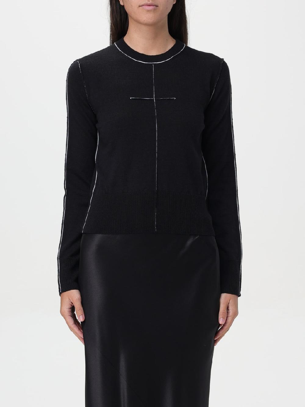 Giglio Maglia con finiture a contrasto Mm6 Maison Margiela