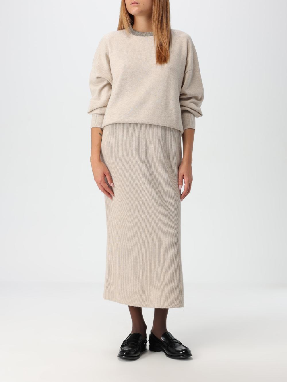 Giglio Maglia Con Girocollo Lurex Brunello Cucinelli