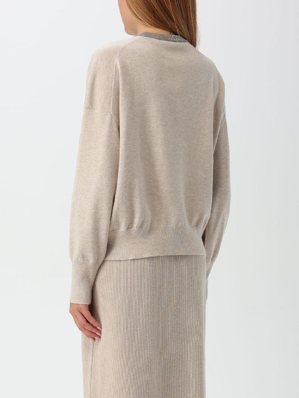 Giglio Maglia Con Girocollo Lurex Brunello Cucinelli