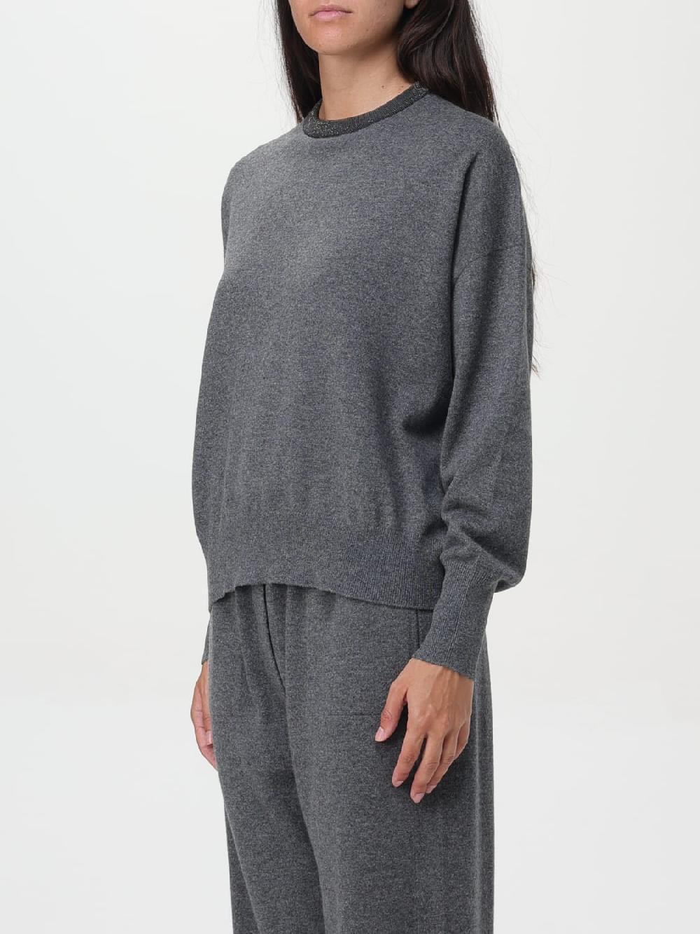 Giglio Maglia Con Girocollo Lurex Brunello Cucinelli