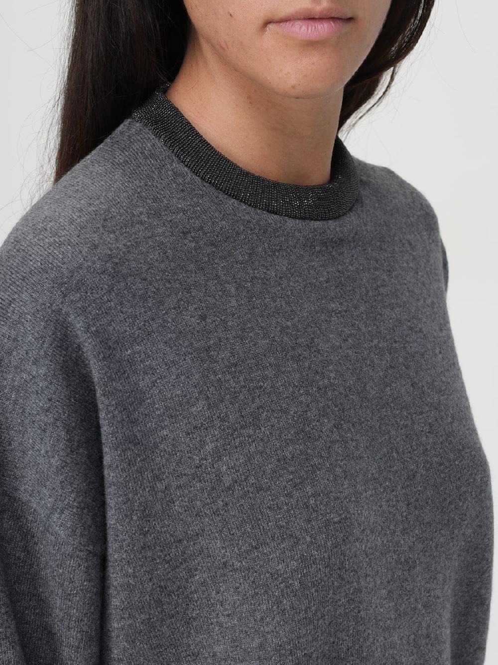 Giglio Maglia Con Girocollo Lurex Brunello Cucinelli