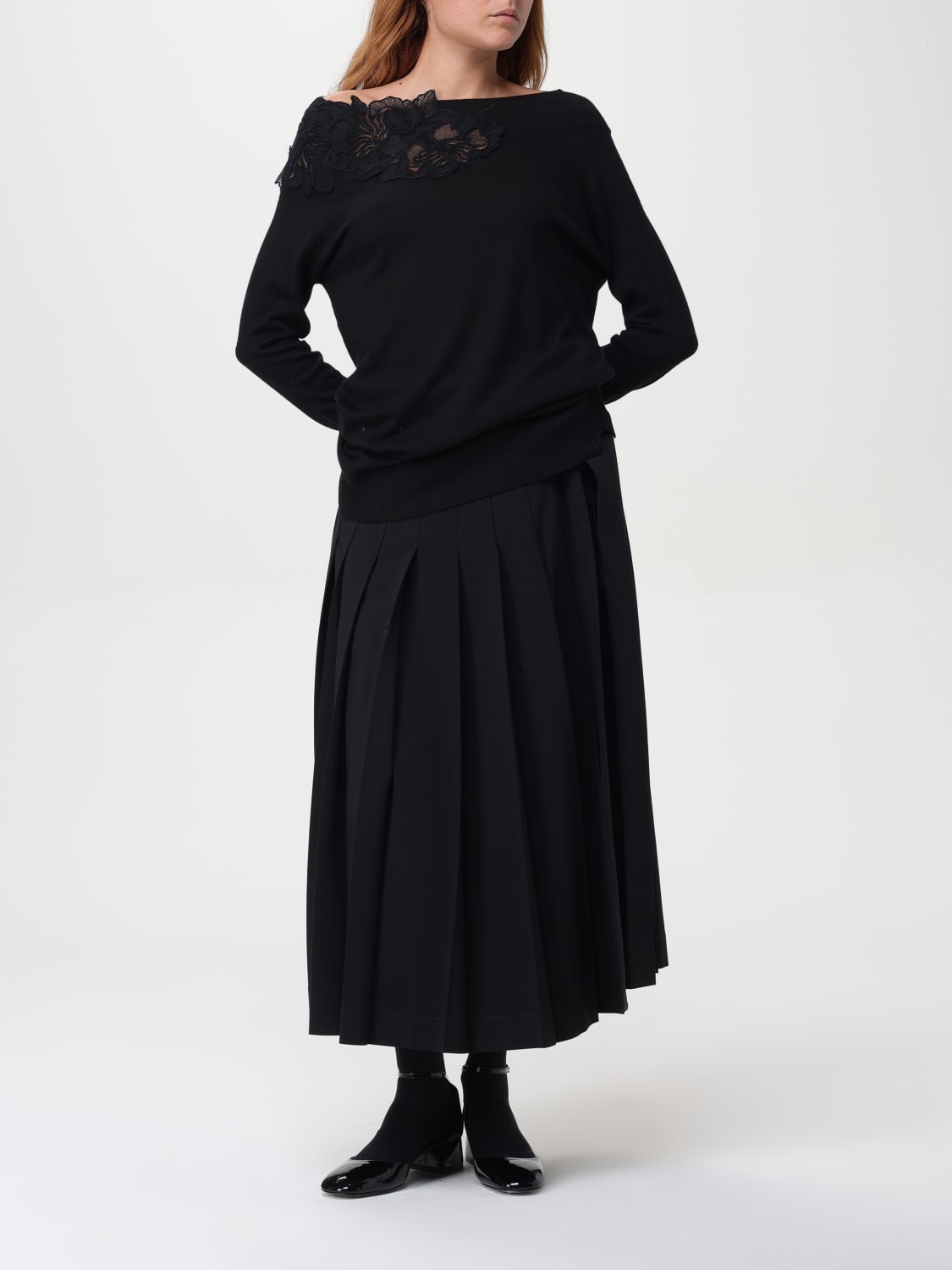 Giglio Maglia Con Inserto In Pizzo Ermanno Scervino