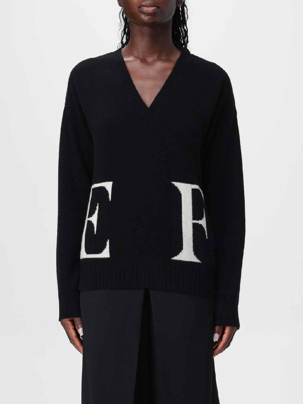 Giglio Maglia con logo in misto lana Elisabetta Franchi