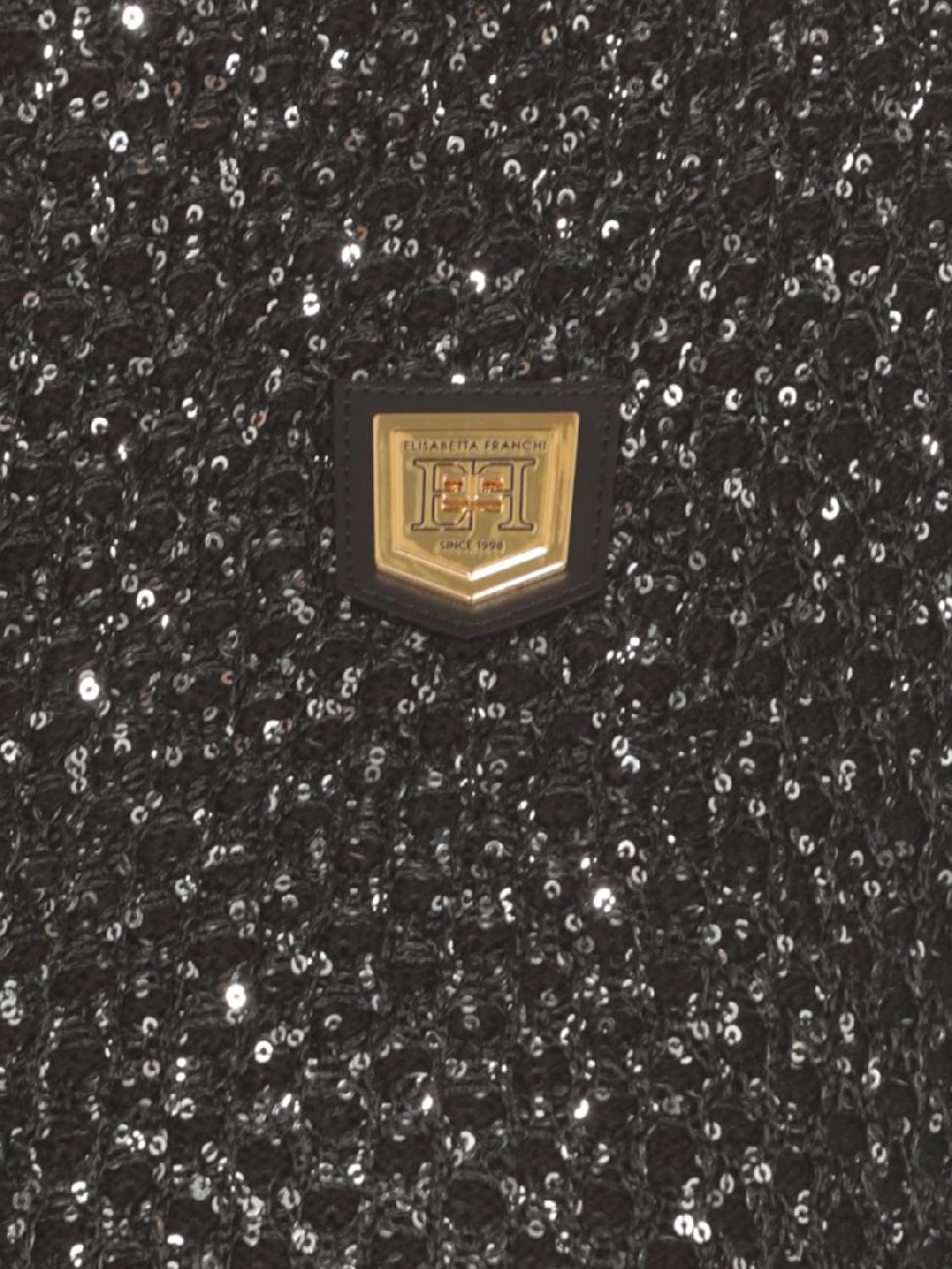 Giglio Maglia Crop Elisabetta Franchi Con Paillettes
