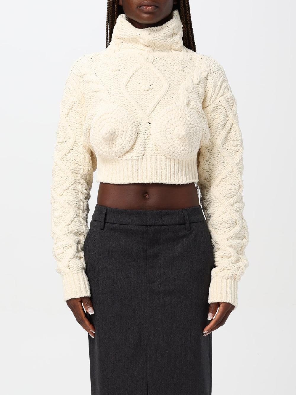 Giglio Maglia crop Jean Paul Gaultier in misto cotone