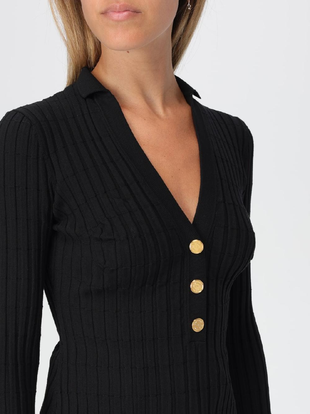 Giglio Maglia Elisabetta Franchi In Viscosa A Coste Stretch