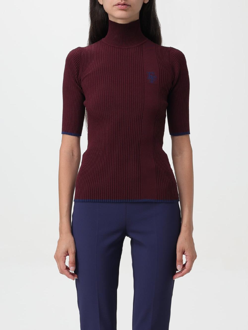 Giglio Maglia Elisabetta Franchi in viscosa a coste stretch