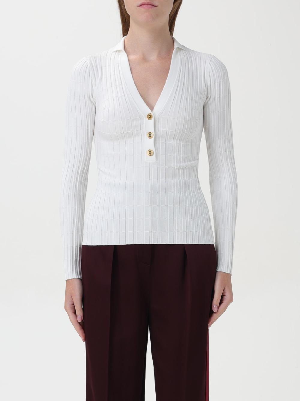 Giglio Maglia Elisabetta Franchi in viscosa a coste stretch