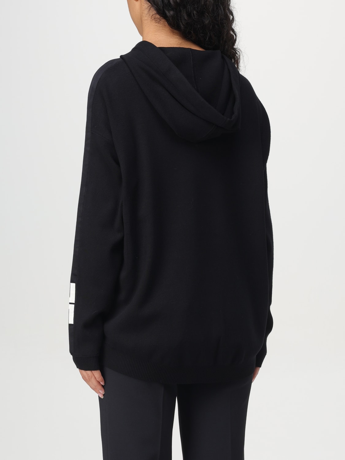 Giglio Maglia Elisabetta Franchi In Viscosa Con Cappuccio